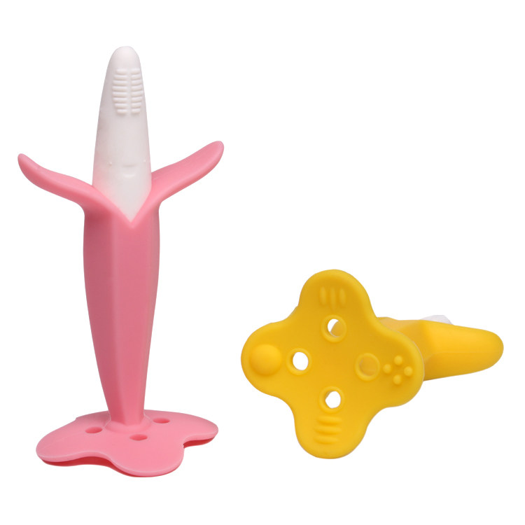 Eco-Friendly Baby Banana Shape Design Teething Teether toys